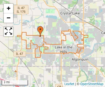 Area schools map